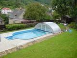 Bazény zastřešení vchod